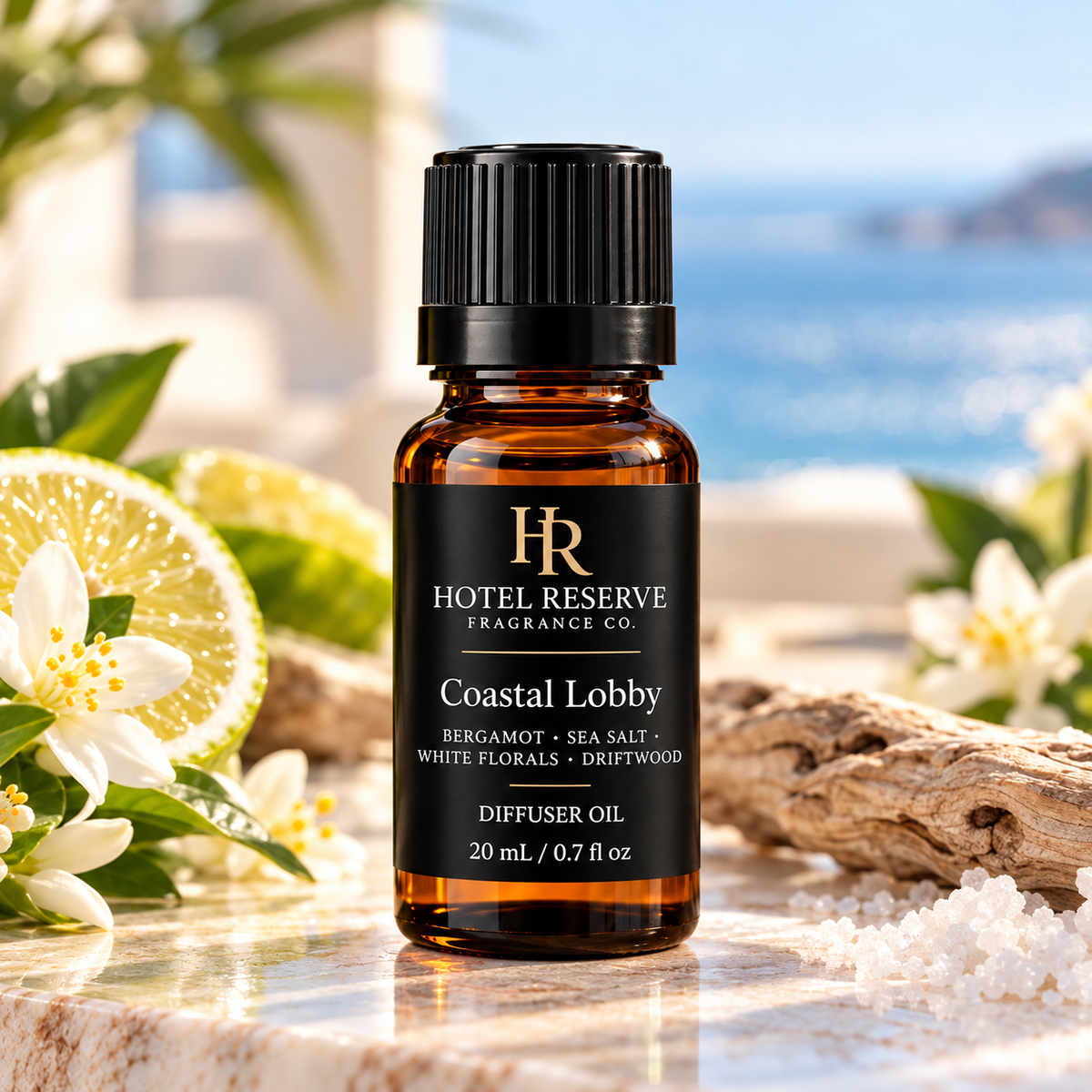 Coastal Lobby Diffuser Oil | Hotel-Inspired Fragrance Oil for Waterless Diffusers